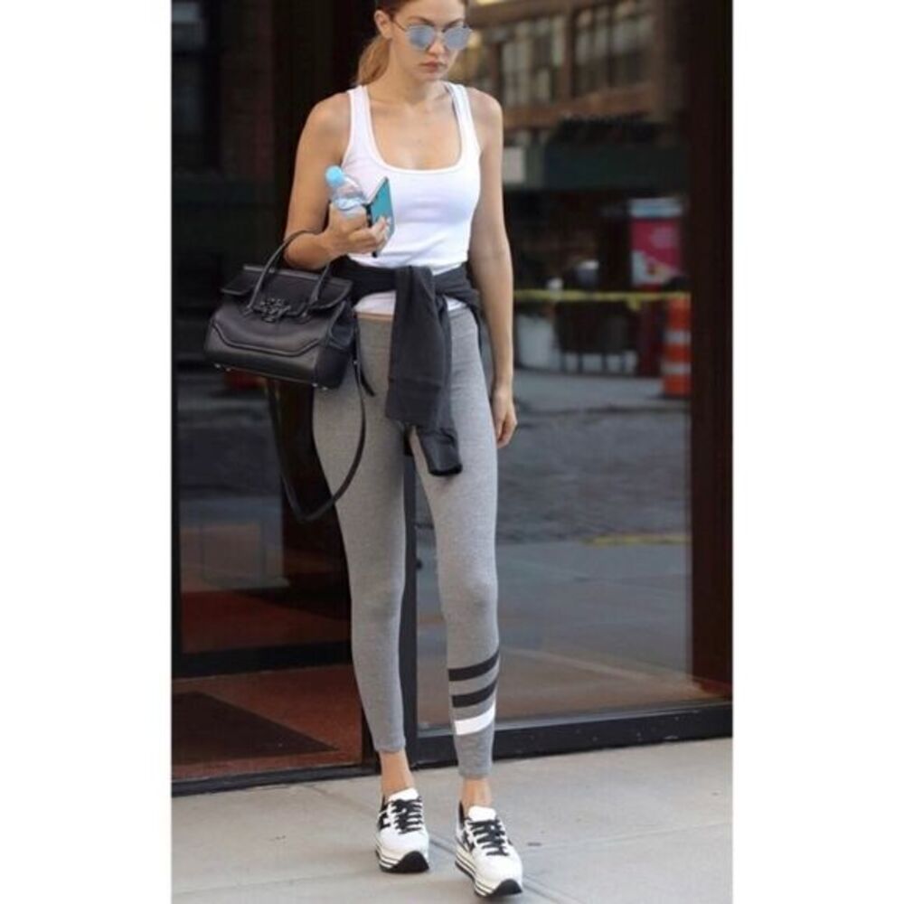 Sundry Grey Silver Leggings Gigi Hadid S